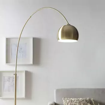 Oblouková lampa s mramorovým podstavcem