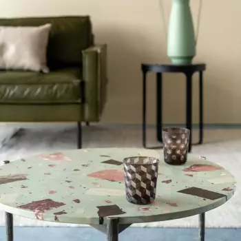 Konferenční stolek Nougat s mramorovým vzhledem