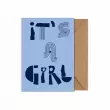 It's a girl – Skládaná karta A5
