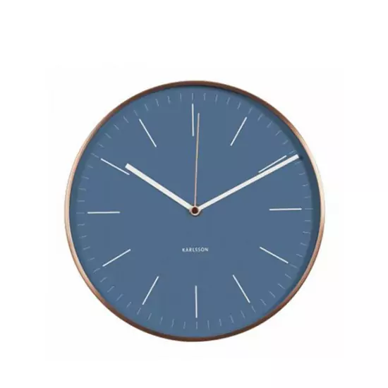 Nástěnné hodiny Minimal – modré