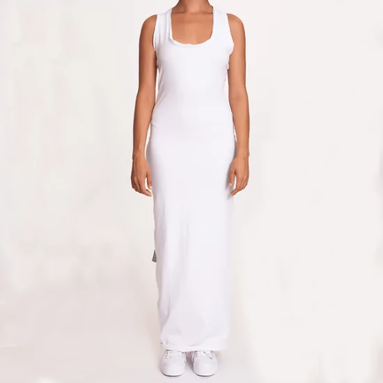 #mblm Collection dlouhé šaty OneSize – bílé