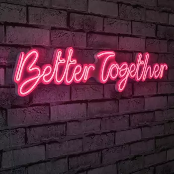 Světelná dekorace na zeď Better Together