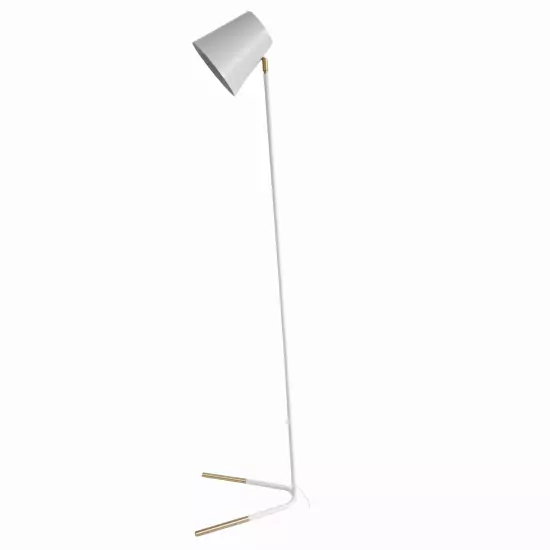 Stojací bílo-zlatá lampa Noble  – 2.jakost