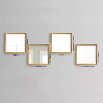 Sada 4 ks – Nástěnné zrcadlo Ayna