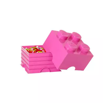 LEGO úložný box 4 – růžová