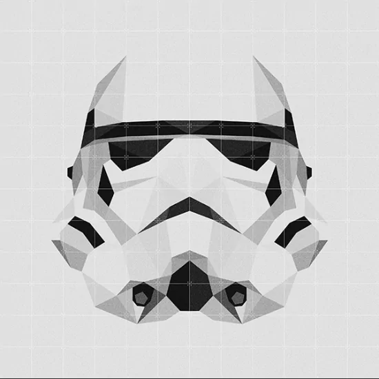 Skládaný obraz Star Wars IXXI – Stormtrooper – extra velký