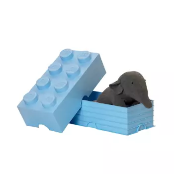 LEGO úložný box 8 – světle modrá