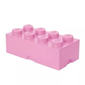 LEGO úložný box 8 – světle růžová