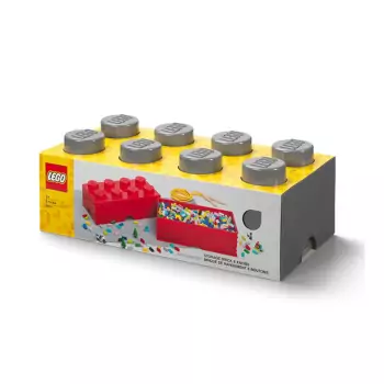 LEGO úložný box 8 – tmavě šedá