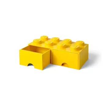 LEGO úložný box 8 s šuplíky – žlutá