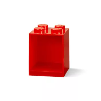 LEGO Brick 4 závěsná police – červená