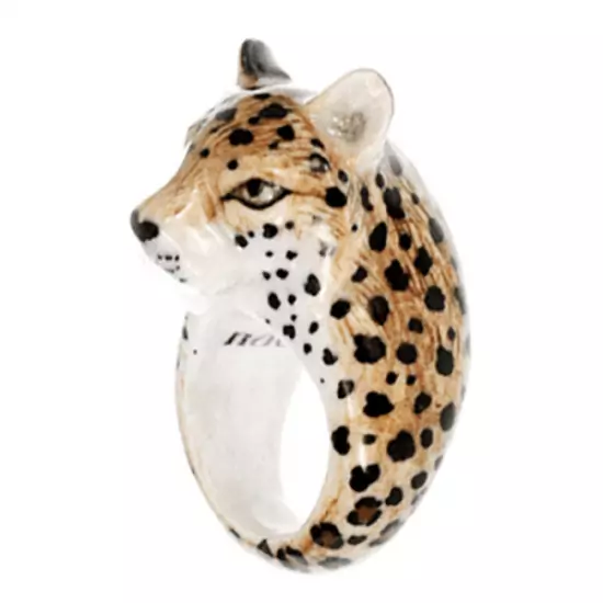 Porcelánový prsten Gepard