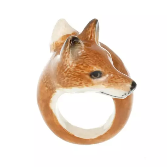 Porcelánový prsten Liška