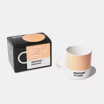 PANTONE Hrnek Espresso – Peach Fuzz 13-1023 (barva roku 2024)