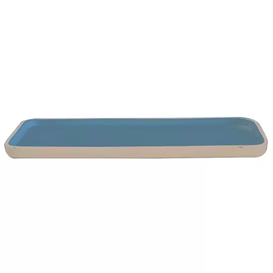 Sada 2 ks − Tác Brisk terracotta čtvercový – modrý