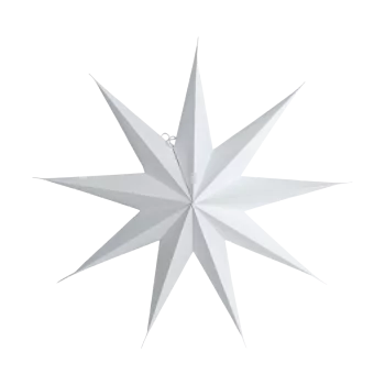 Bílá devíticípá hvězda malá