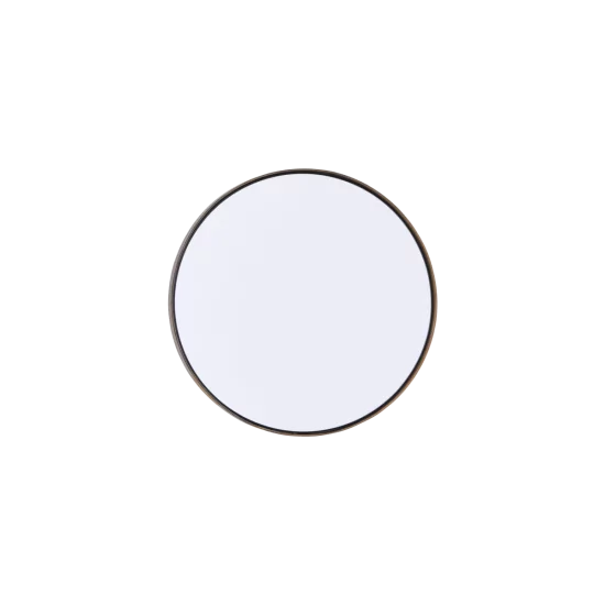 Kruhové zrcadlo s mosaznou obrubou Reflection velké
