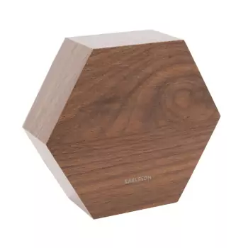 Dřevěný budík – Hexagon