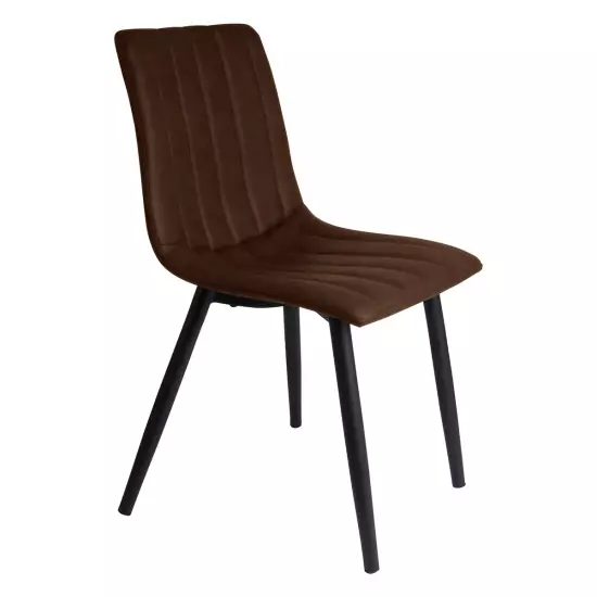 Sada 2 ks − Židle Raw Vintage – tmavě hnědá
