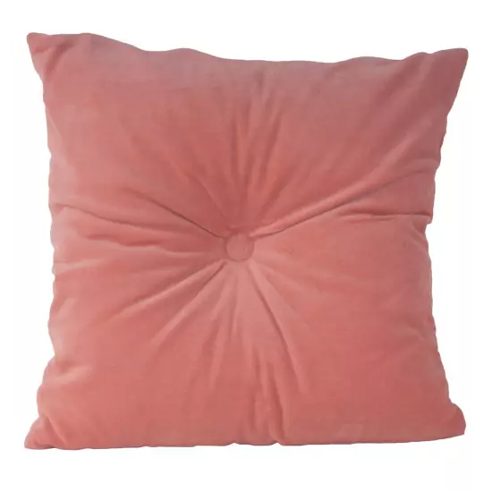 Sada 3 ks − Polštář Luxurious Square Velvet – růžový