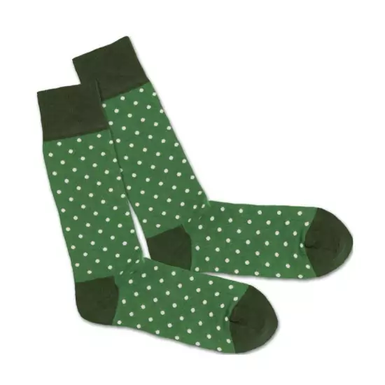 Barevné ponožky – Classic Green Tiny Dots – 41 – 46