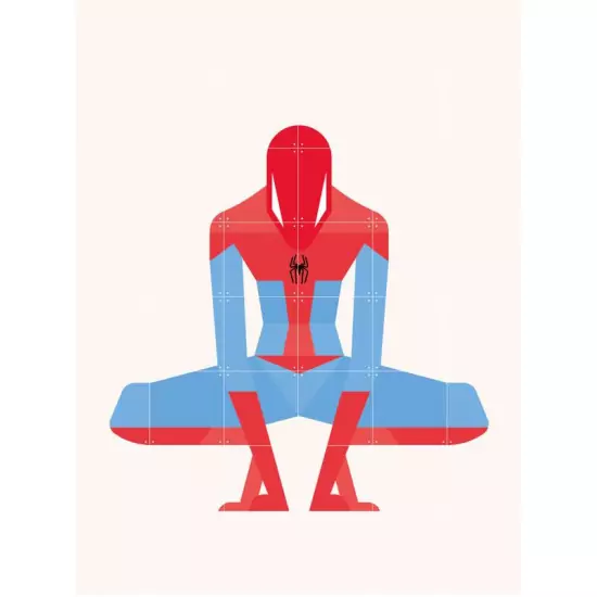 Skládaný obraz IXXI – Minimalism Spider–Man