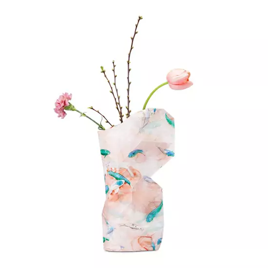 Papírový obal na vázu – Pink Fish