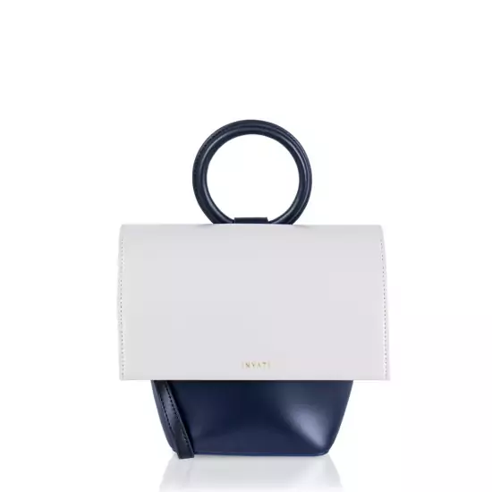 Modro-bílá kabelka/batoh – Ina