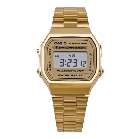 Zlaté digitální hodinky A168WG-9