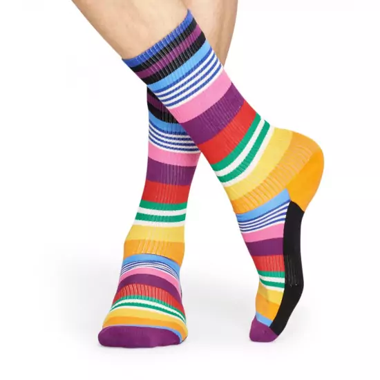 Barevné pruhované ponožky na sport Multi Stripes Athletic
