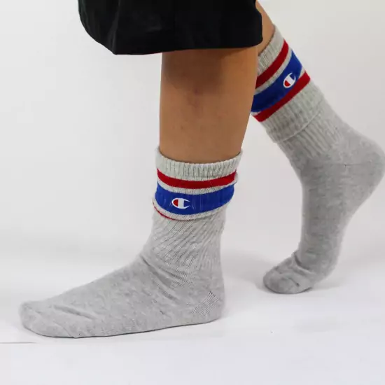 Šedé ponožky Crew Socks