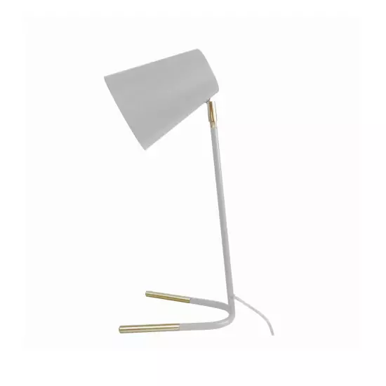 Stolní bílo-zlatá lampa Noble