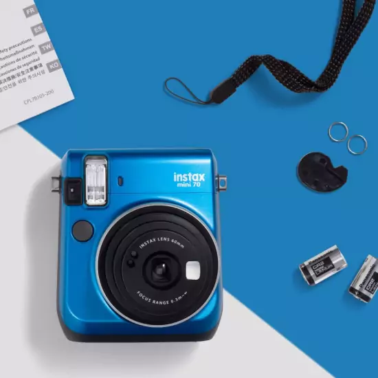 Instantní modrý fotoaparát Mini 70