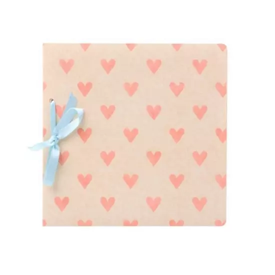 Dárková karta Scrapbook Pink Hearts