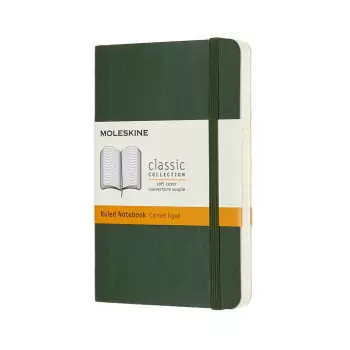 Zápisník měkký zelený