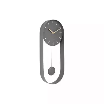 Nástěnné hodiny Pendulum Charm Steel – šedá