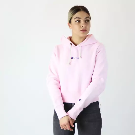 Ružová crop mikina Hooded Sweatshirt
