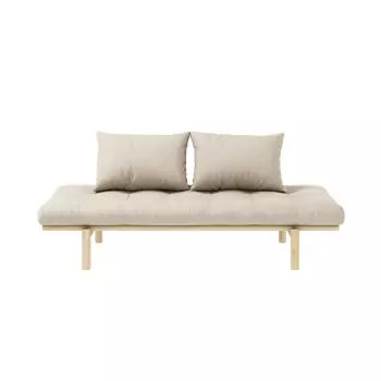 Pohovka Pace Daybed – Clear lacquered/Beige