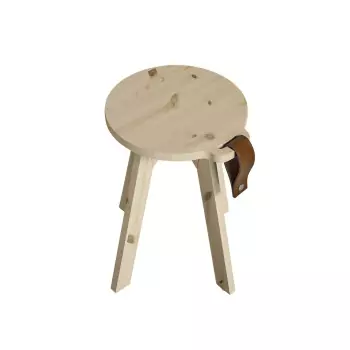 Odkládací stolek z borovicového dřeva Country – Clear lacquered