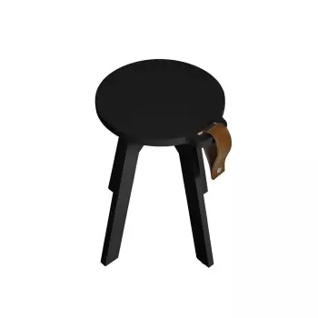 Odkládací stolek z borovicového dřeva Country – Black