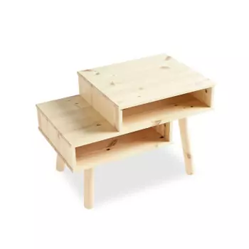 Konferenční stolek z borovicového dřeva Hako – Clear lacquered