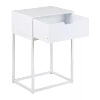 Noční stolek Mitra – bílá