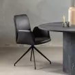 Židle s opěrkou Naya – černá