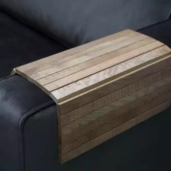 Dřevěná područka na pohovku XL