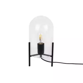 Sada 2 ks – Stolní lampa Glass Bell – černá