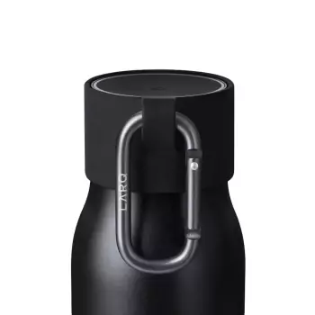 Černý držák láhve s karabinou Active Loop