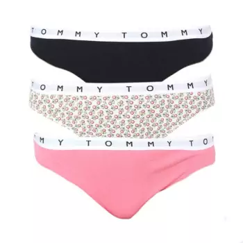Sada 3 ks – Kalhotky Bikini Print Tommy Cotton 3 Pack