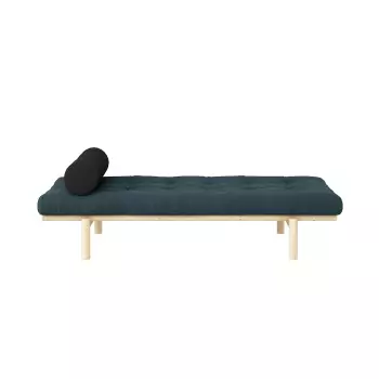 Lenoška Next Daybed – Clear lacquered/Pale Blue