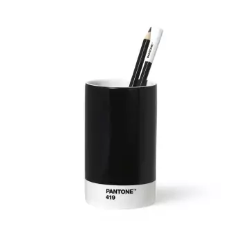 PANTONE Porcelánový stojánek na tužky — Black 419