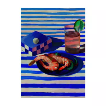 Designový akustický panel – Shrimp & Stripes